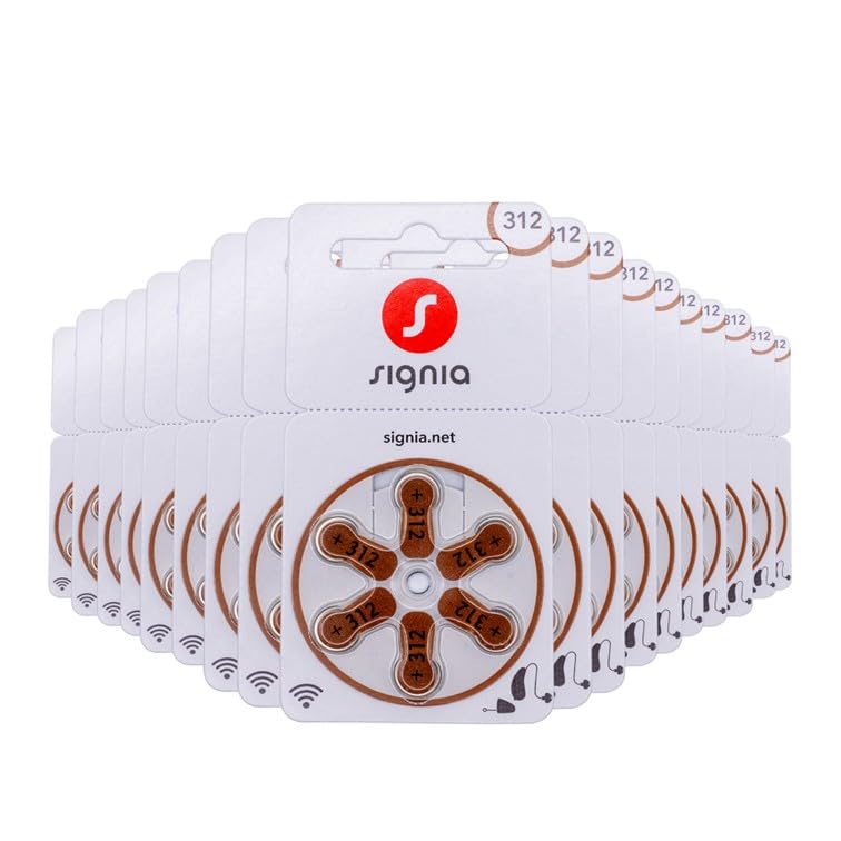Signia Hörgerätebatterien Typ 312 Braun, 120 Stück