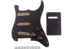 Alnicov 3-Ply Loaded Pickguard Adorned with SSS Alnico V Pickups, a Prewired...