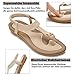 ZOEREA Sandalias Mujer Verano Planas Estilo Bohemia Zapatos de Dedo Casuales Playa Moda Sandalia Chanclas Romanas de Damas Estilo B Beige Imagen de ZOEREA Sandalias Mujer Verano Planas Estilo Bohemia Zapatos de Dedo Casuales Playa Moda Sandalia Chanclas Romanas de Damas Estilo B Beige