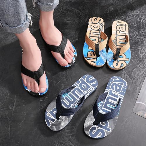 Premium Comfort Letters EVA Yoga Mat Flip Flops For Men Non Slip Thong Sandals Slides Summer Slippers Indoor Outdoor Footwear2