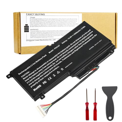 PA5107 Laptop Battery for Toshiba Satellite P55 P55t S55 S55t Series P55-A5200 P55-A5312 P55T-A5116 P55T-A5118 P55T-A5202 S55-A5167 S55-A5275 S55-A5279 S55-A5294 S55-A5295 S55T-A5337 S55T-A5389