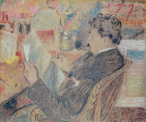 Poster sur toile Georges Lemmen Portrait d'un homme sans cadre 50x70 cm SERENDIPITP