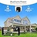 wansview Solar Camera Outdoor Wireless-2K 360°PTZ Cameras for Home Security with Dual Lens, Solar Panel/Battery Powered, PIR Detection, Color Night Vision, 2.4Ghz Wi-Fi Only, Works with Alexa, B7 1P W