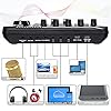 ALLWIN Live Sound Card and Audio Interface with DJ Mixer Effects and Voice Changer, F998 Bluetooth Stereo Audio Mixer, for Live Youtube Streaming, PC, Recording Studio and Gaming #3