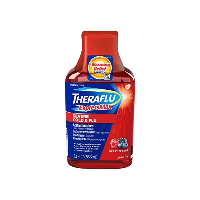 Buy Theraflu ExpressMax Severe Cold and Flu Syrup with Included Dosing