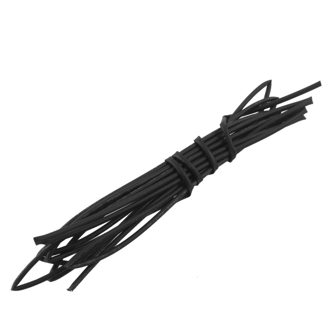 sourcing map 1mm Dia 2 Meters Black Polyolefin Heat Shrinkable Tubing Tubes