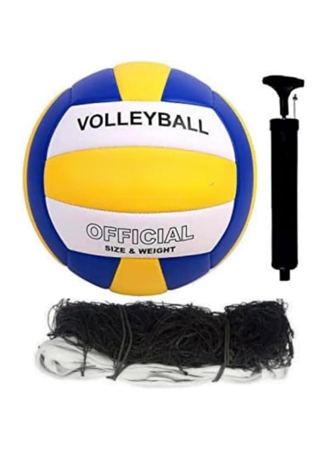 SNC SPORTS Beach Volleyball – Soft-Touch & Durable (Size 5, Yellow) | Waterproof & Professional Volleyball for Indoor & Outdoor Play | Includes Air Pump Needle