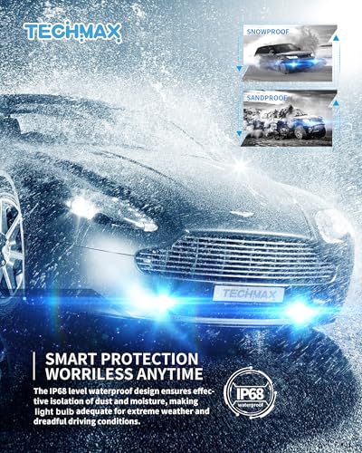 Techmax TEA21H7 H7 Light Bulb, 6500K Xenon White 600% Extremely Bright No Adapter Required 1:1 Mini Size Fanless H7 Fog Light thumb #5