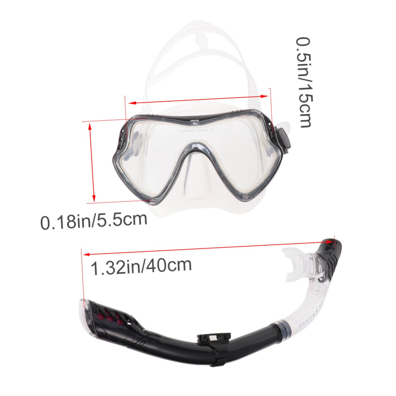 Happyyami 1 Set Silicone Snorkeling Mask Dive Mask and Snorkel Dive Masks Snorkeling Equipment Snorkel Mask Snorkel Masks Black