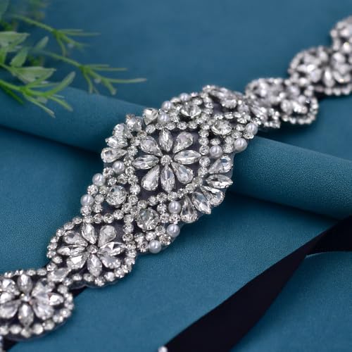 Bridal Belt Rhinestone Wedding Dress Belt Crystal Glitter Sash Wedding Waist Belt for Women2