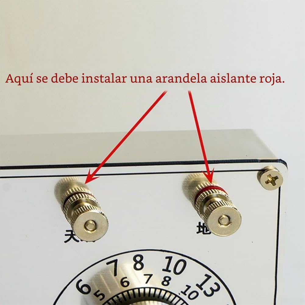 Kit de montaje de radio mineral, metal + plástico, incluye detector, placa de circuito, cabezal de medidor, antena y cable de tierra, para proyectos electrónicos educativos, instrucciones paso