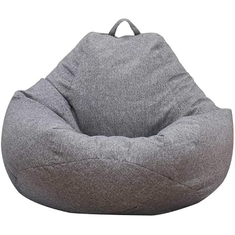 Innotic NO Filler ONLY Bean Bag Cover Bean Bag Chair Sofa Cover for Home Lazy Lounger Not Filler Bean Bag Covers for Adults Kids for Indoor Home Living Room (L) Cover