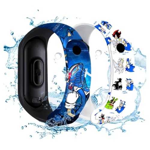 Relógio Digital Band Infantil Led À Prova D'água - Sonic