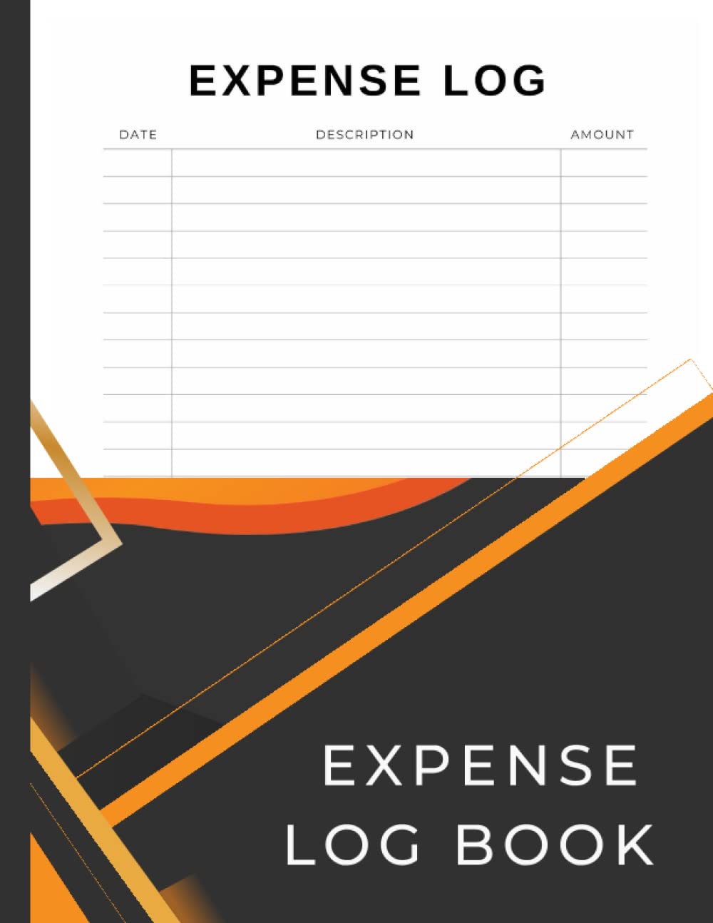 expense log book | expense tracker | expense book | 8.5 " x 11 " | 100 Pages