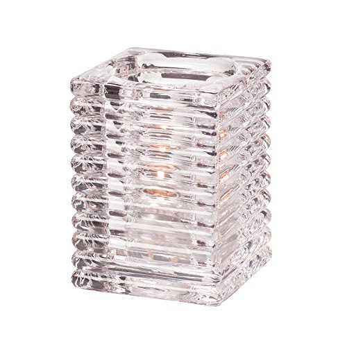 Hollowick Clear Horizontal Rib Glass Rod Lamp
