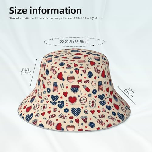 Image of Bucket Hat Double-Side-Wear Reversible Sun Hat Beach Travel Hiking for Women Men