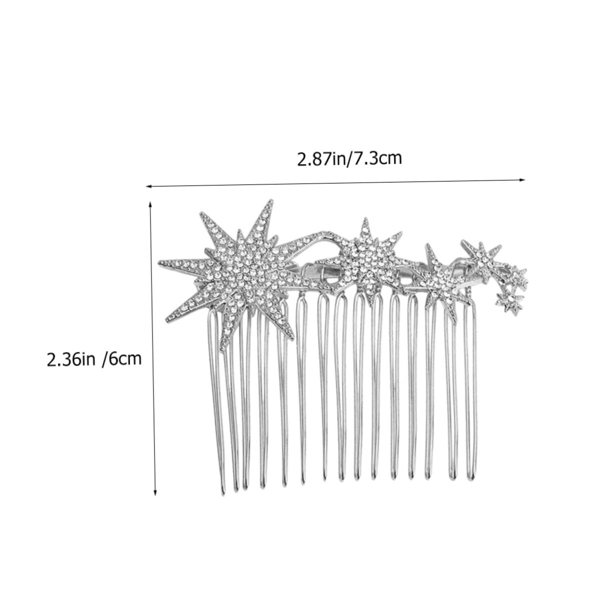 8 Pz Pettine Per a Fiocco Di Neve Pettine Per Da Sposa Pettini Per Per Accessori Donna Pettini Laterali Per Copricapo Da Sposa Metallo Mancare Lega