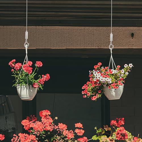 Image of 4pcs Stainless Steel Hanging Wire with Dual Hooks Adjustable Picture Hanging Cord for Frames Mirrors and Artwork Heavy-Duty Tool