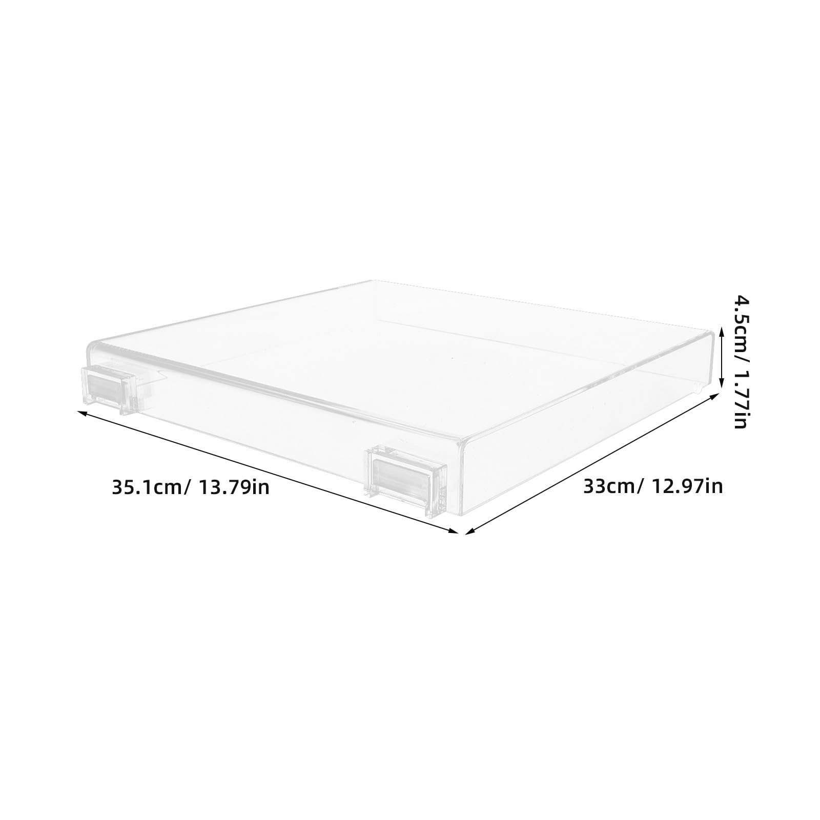 CALLARON Cubierta de Tocadiscos Antipolvo Transparente Bisagras Extraíbles, Compatible At-Lp60X, Accesorio para Vinilos y Reproducción Musical en Hogar
