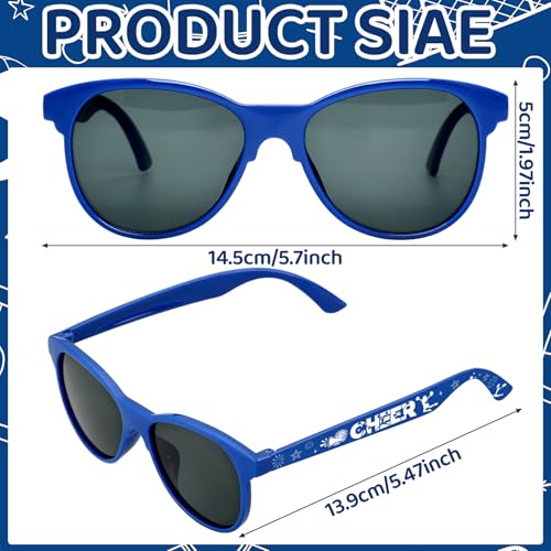 Kingdder 12 Pcs Cheer Glasses Bulk Cheerleader Teams Gifts Cheer Present Glasses Stuff for Teammates Party Supplies3