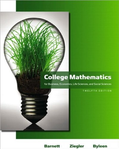 College Mathematics for Business, Economics, Li... B003ZLUSAI Book Cover