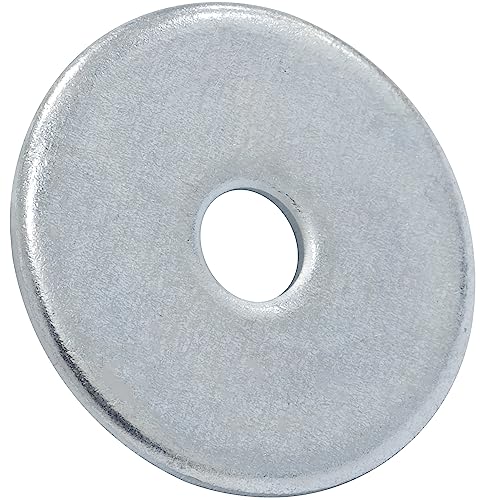 AERZETIX - C67598 - Juego de 50 arandelas planas anchas M6 DIN 9021 - en acero galvanizado - construcción de madera montaje atornillado tornillo tuerca apriete estanqueidad fijación mecánica