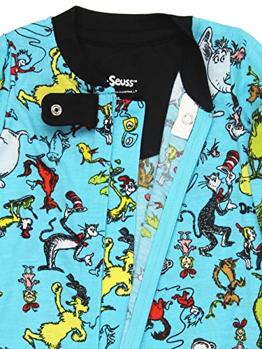 Dr. Seuss Grinch Cat in The Hat Infant Toddler Footless Sleeper Pajamas4