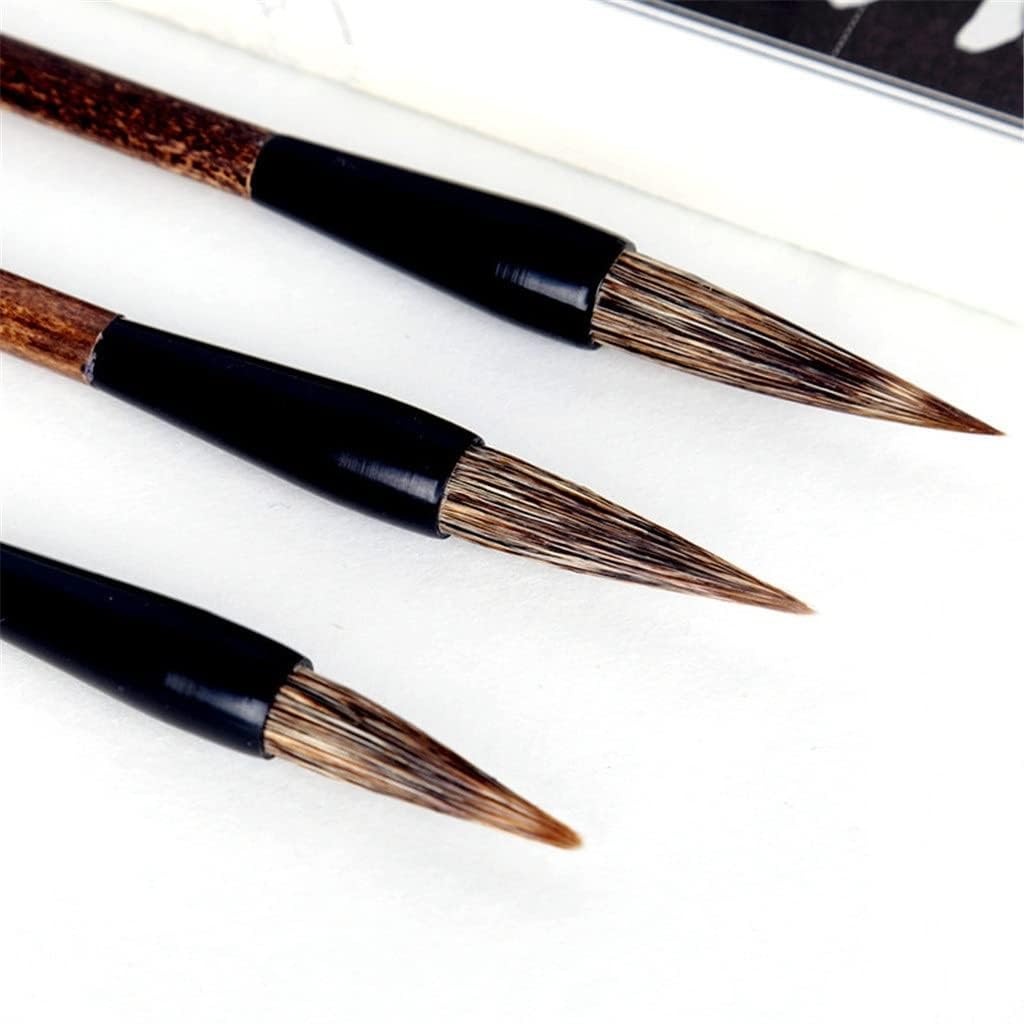Zestaw pędzli do kaligrafii japońskiej 毛笔Zestaw pędzli do kaligrafii z włosia kamiennego borsuka Freehand Brush/345