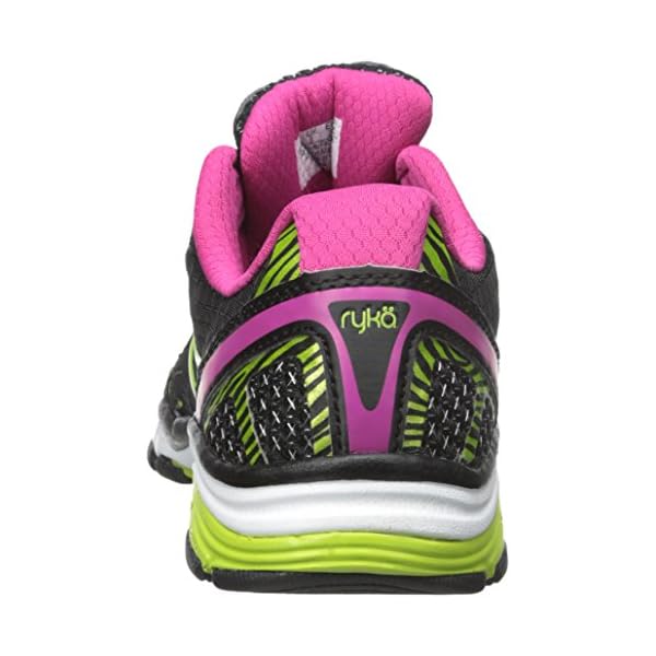 Ryka Women's Vida RZX Cross-Training Shoe, Black/Ryka Pink/Lime Blaze, 8.5 M US