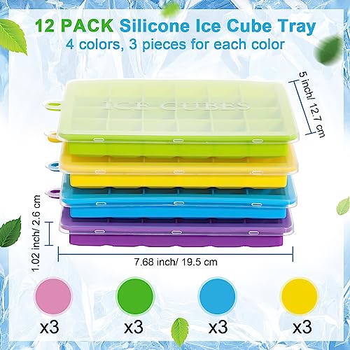 Domensi Set de 12 Cubeteras de Silicona Flexibles miniatura 2
