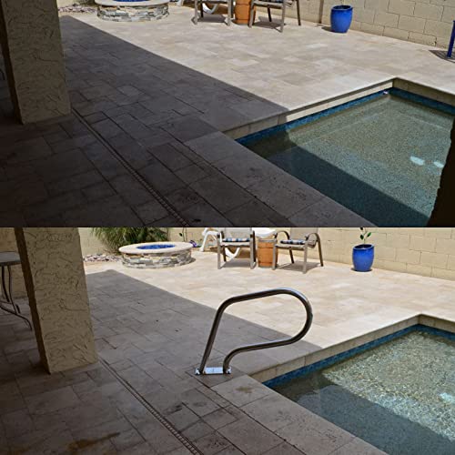 Barandal para piscina de acero inoxidable miniatura 4