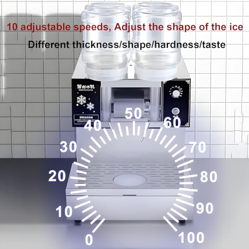 Máquina para hielo copo 4 barriles 1200W 220V miniatura 3
