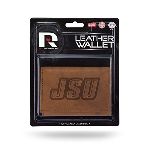 NCAA Rico Industries Leather Trifold Wallet with Man Made Interior, Jacksonville State Gamecocks