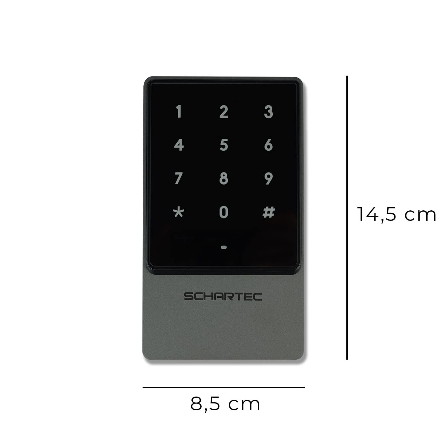 SCHARTEC Codetaster mit RFID Chip Transponder Taster Set Karten Leser Transponder Lesegerät Zugangskontrolle Code Tastatur Türöffner