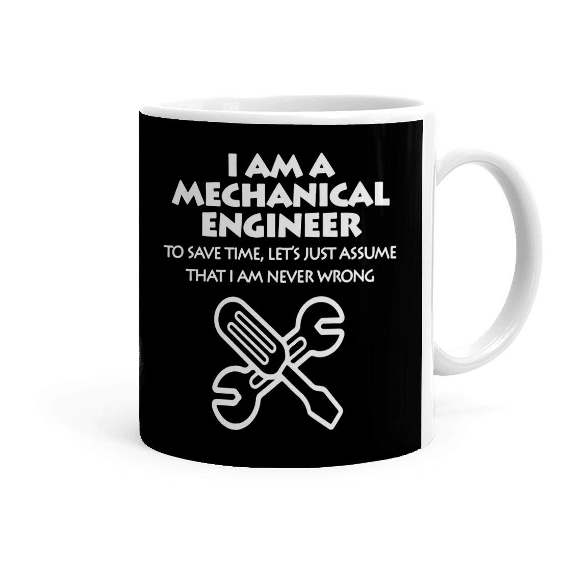 Khakee Mechanical Engineer Theme Printed Ceramic Coffee Mug (325 Ml)-Mug for Engineers Day,Gift for Engineer(engineer-031)