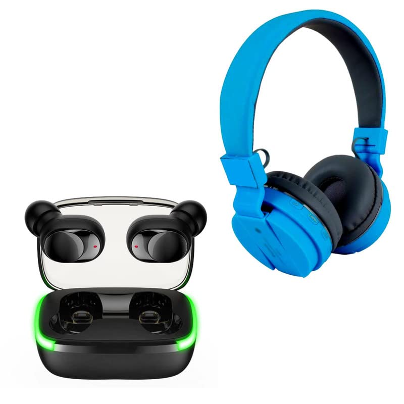 Elevea ( 12 Years Warranty - Comfortable On-Ear Bluetooth Wireless Headphone, True Wireless Headphones TWS Earbuds Bluetooth 5.1 Stereo HiFi Fast Charging-image-46