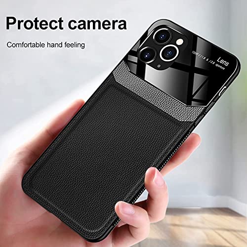 Coque antichoc iPhone 14 Pro étui cuir bleu fin - 3