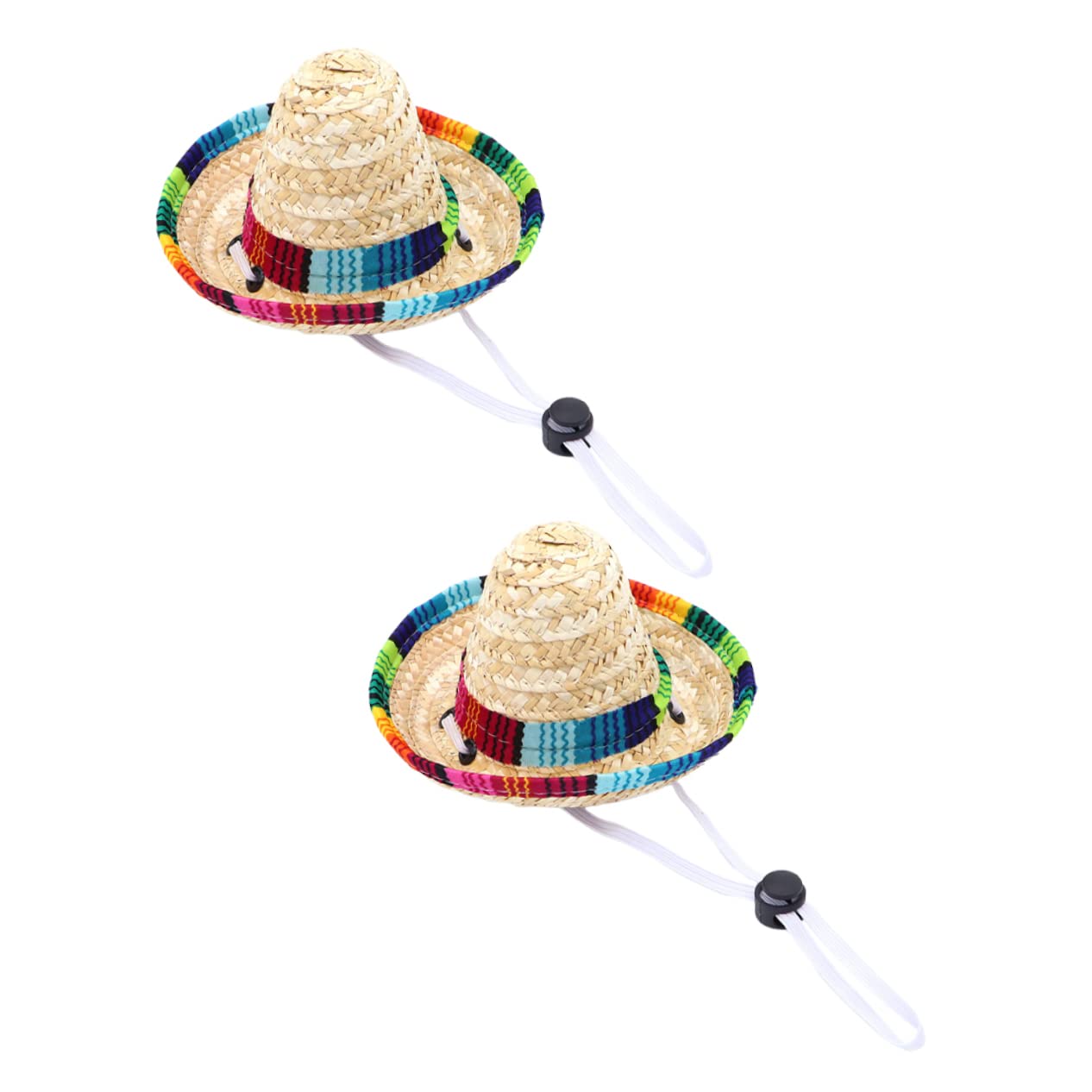 BESPORTBLE 2Pcs Pet Cute Dog Sombrero for Parties Birthdays and Daily and Comfortable Dog Caps for Pet Decor and Celebration