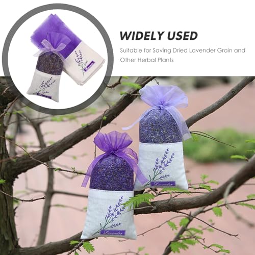 30 Bolsas de Algodón para Lavanda en Color Lila Claro miniatura 7