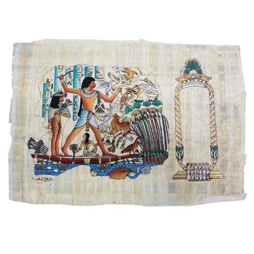 Papyrus égyptien authentique peint à la main, œuvre d'art personnalisée en Égypte