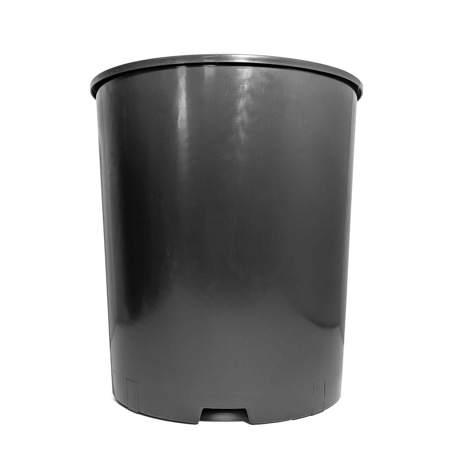 Elixir Gardens Black Recycled Plastic Deep Rose Pots 1,2,3,4,7 Litre Quality Plastic Plant Pot | 7ltr x 4 - 4