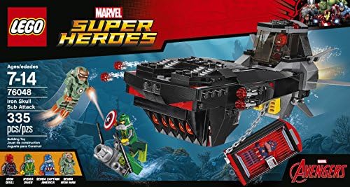 Lego Super Heroes Iron Skull Sub Attack Building Kit 335 Piece Amazon Sg Toys