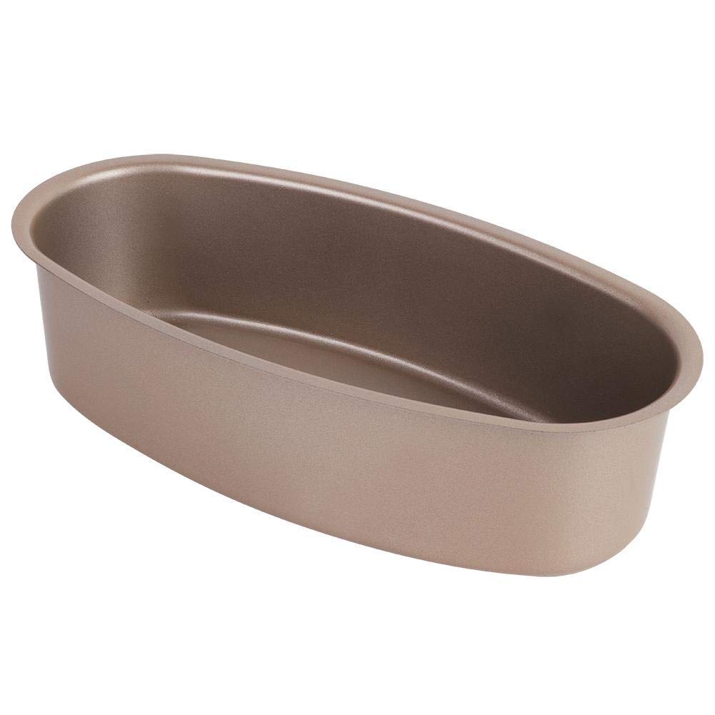 Agatige 9 Inch Cheesecake Pan, Carbon Steel Cake Pan Loaf Mold Non-stick Bread Pans Oval Shaped for Kitchen Baking
