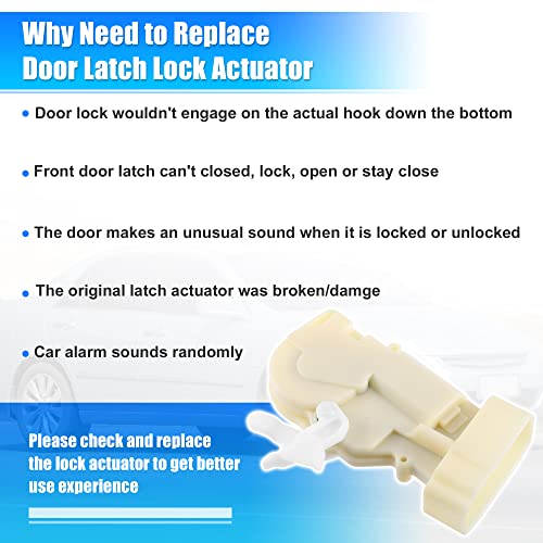 Image of X AUTOHAUX Front Right Side Door Lock Actuator Motor for Lexus RX300 Base 3.0L V6 - Gas 1999-2003 69030-48020