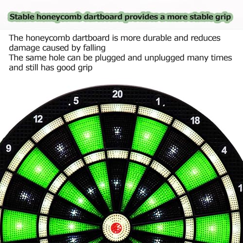 LED Dartpfeile Set Elektronische Dartscheibe mit automatischer Punktzahl, 48 Spiele 315 Variationen, 6 Soft Tip Darts und 50 Ersatzspitzen - Perfekt für Spielzimmer, Digitale Punkteanzeige – Bild 7