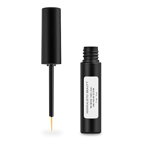 Minimalistic Beauty No More Fake Lash and Brow Serum - Fabricado en Estados Unidos - Suero natural y vegano para el crecimiento de pestañas y