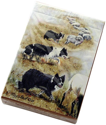 Border Collies Dog Playing Cards - Artwork by Ruth Maystead