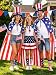 BOARDFEB Patriotic Costume Accessories Set, American Flag Cape Uncle Sam Hat 4TH of July Outfits for Independence Day Memorial Day Party Favor 250th Anniversary