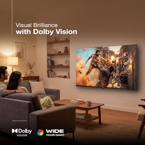 Image of SANSUI 127cm (50) 4K QLED Google TV with Dolby Vision, HDR10+, Dolby Atmos, HSR 120Hz Refresh Rate, MEMC, 30W Surround Sound, FloLED Panel JSW50UG23Q (Black)