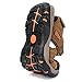 FLARUT Men's Sport Sandals Outdoor Hiking Sandals Closed Toe Leather Athletic Lightweight Trail Walking Casual Sandals Water Shoes (C-Brown,42)
